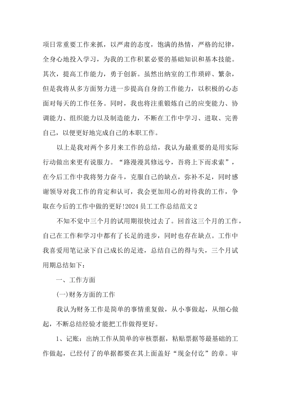 2024试用期个人工作总结_第3页