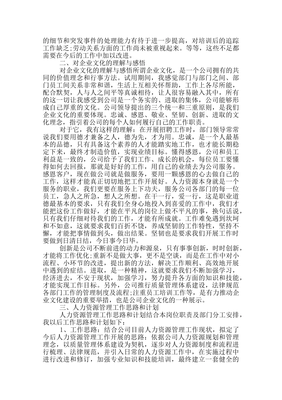 2024试用期工作总结三篇_第3页