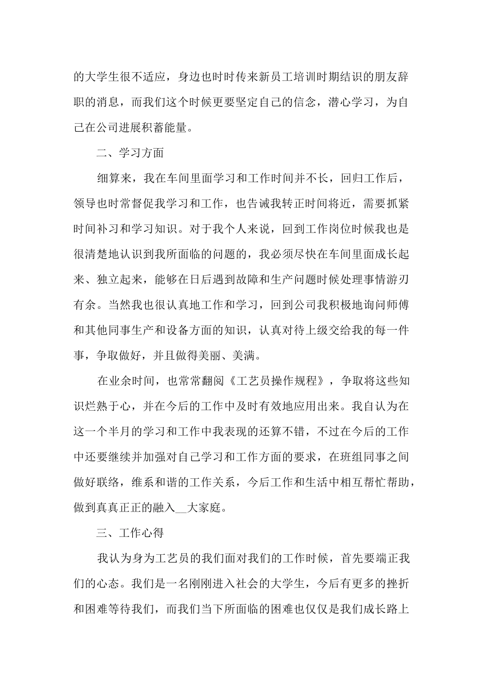 2024试用期转正工作总结_第2页