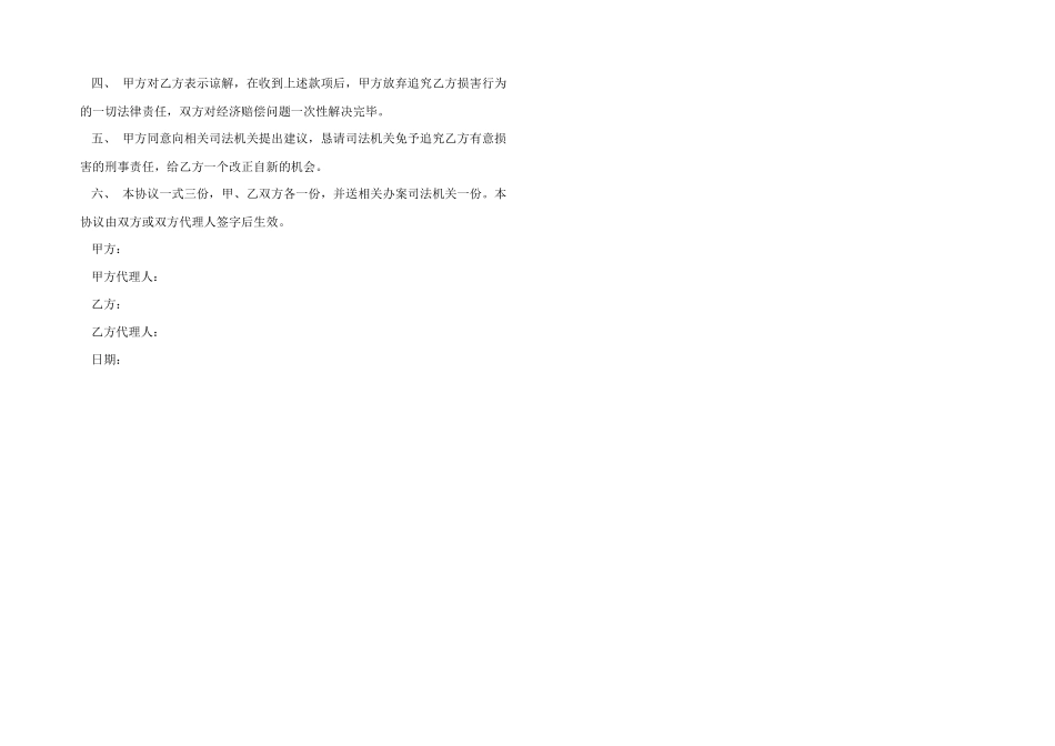 2024谅解协议书范本_第3页