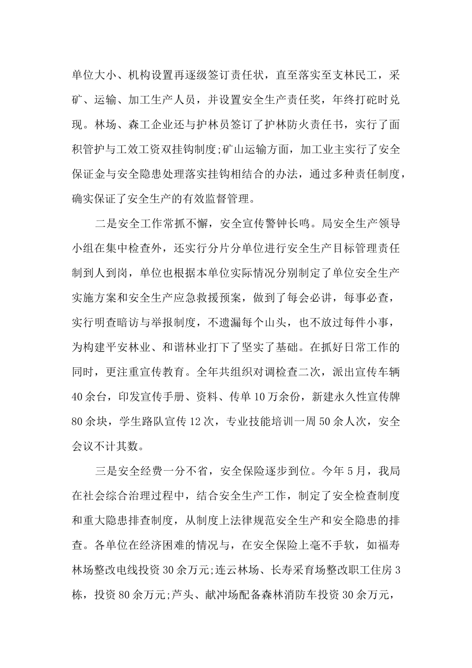 2024贯彻落实安全生产政策工作总结精选三篇_第3页