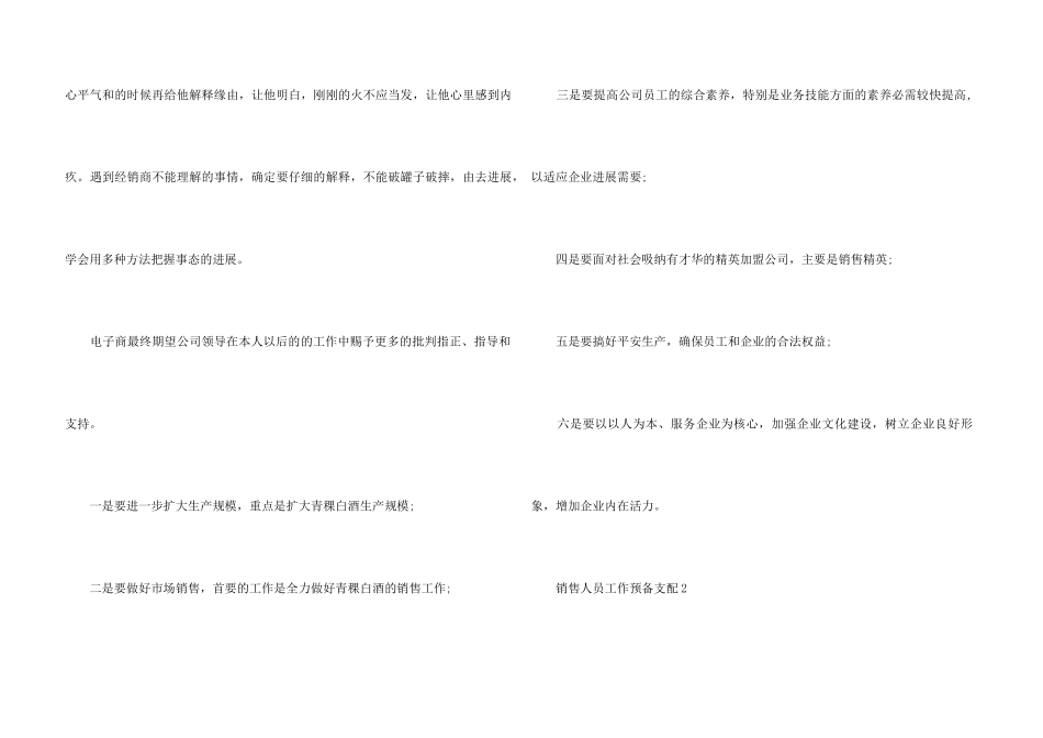 2024销售人员工作计划安排_第3页