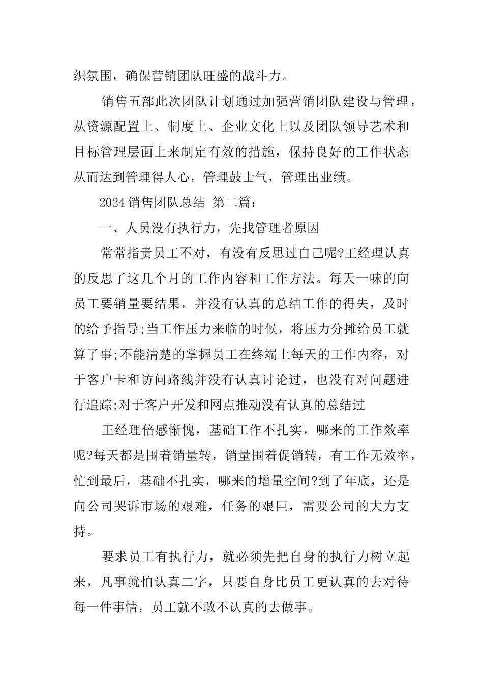 2024销售团队总结_第3页