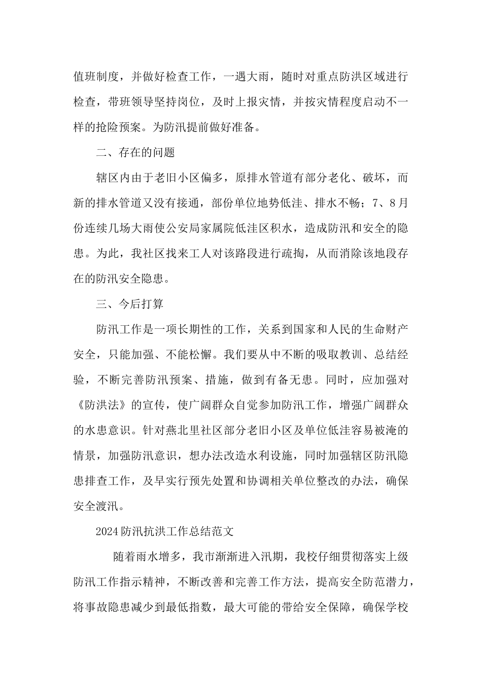 2024防汛抗洪工作总结_第3页