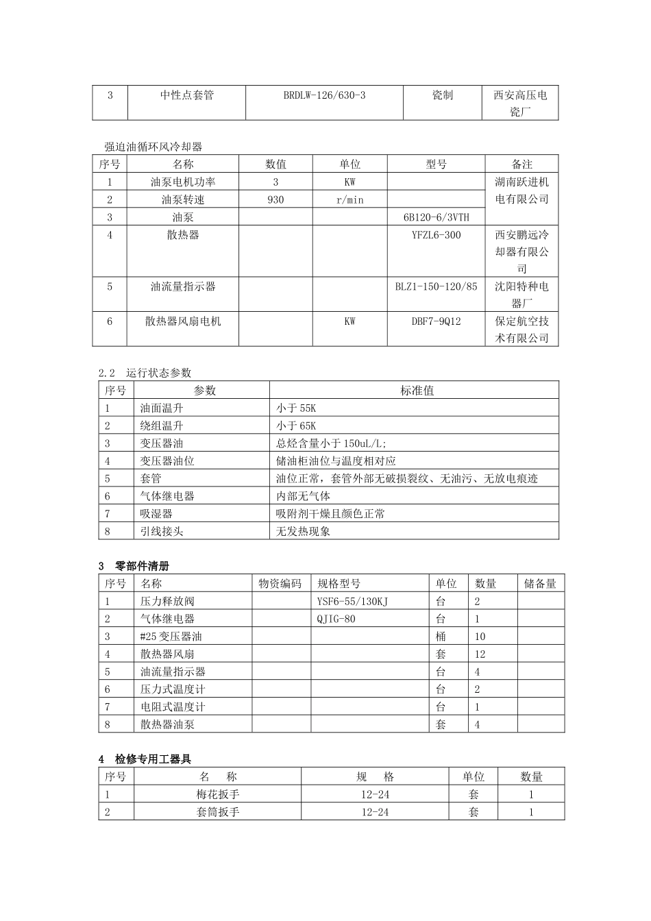 220KV级电力变压器说明书样本_第2页