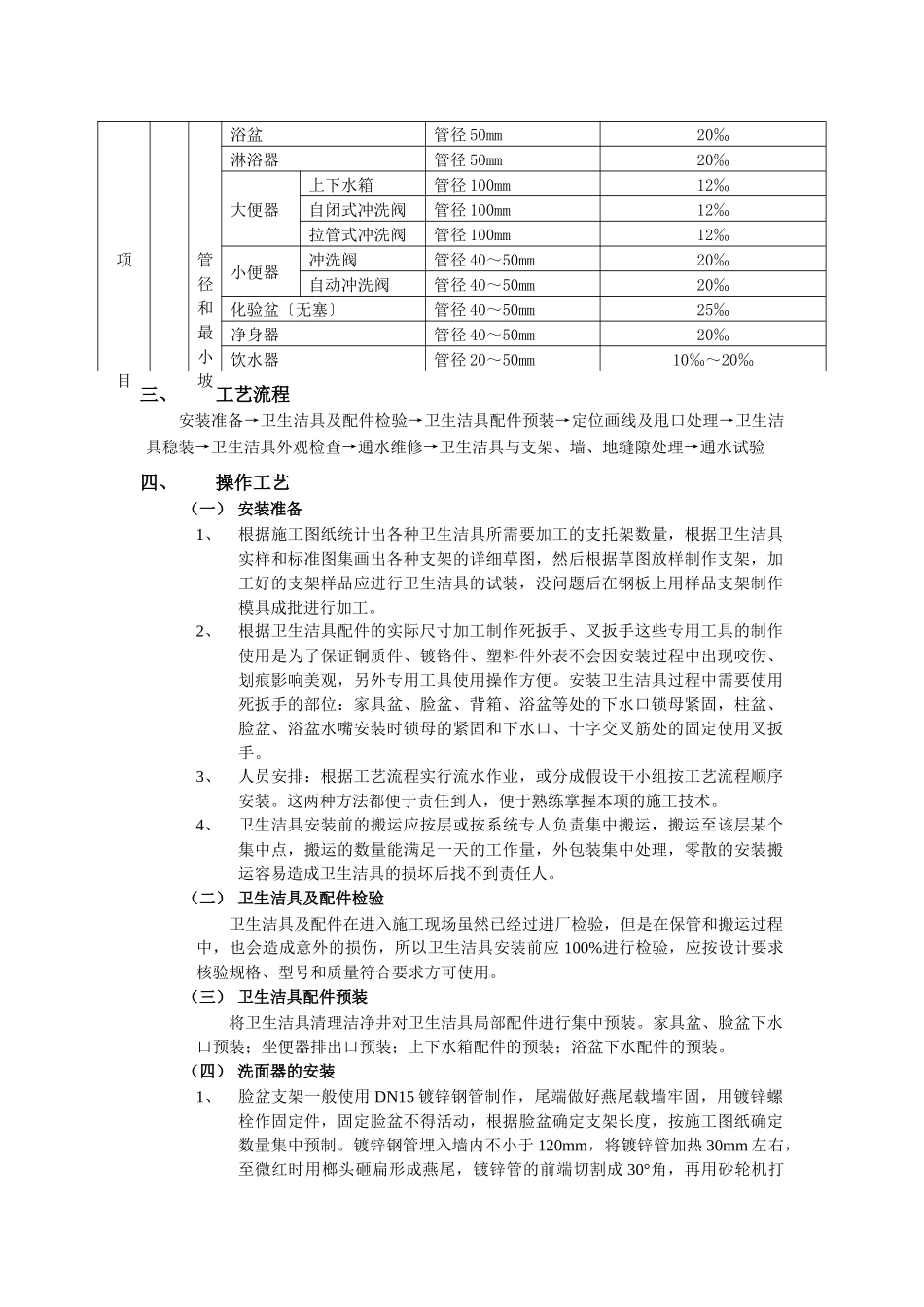 3卫生洁具安装工程技术交底_第3页