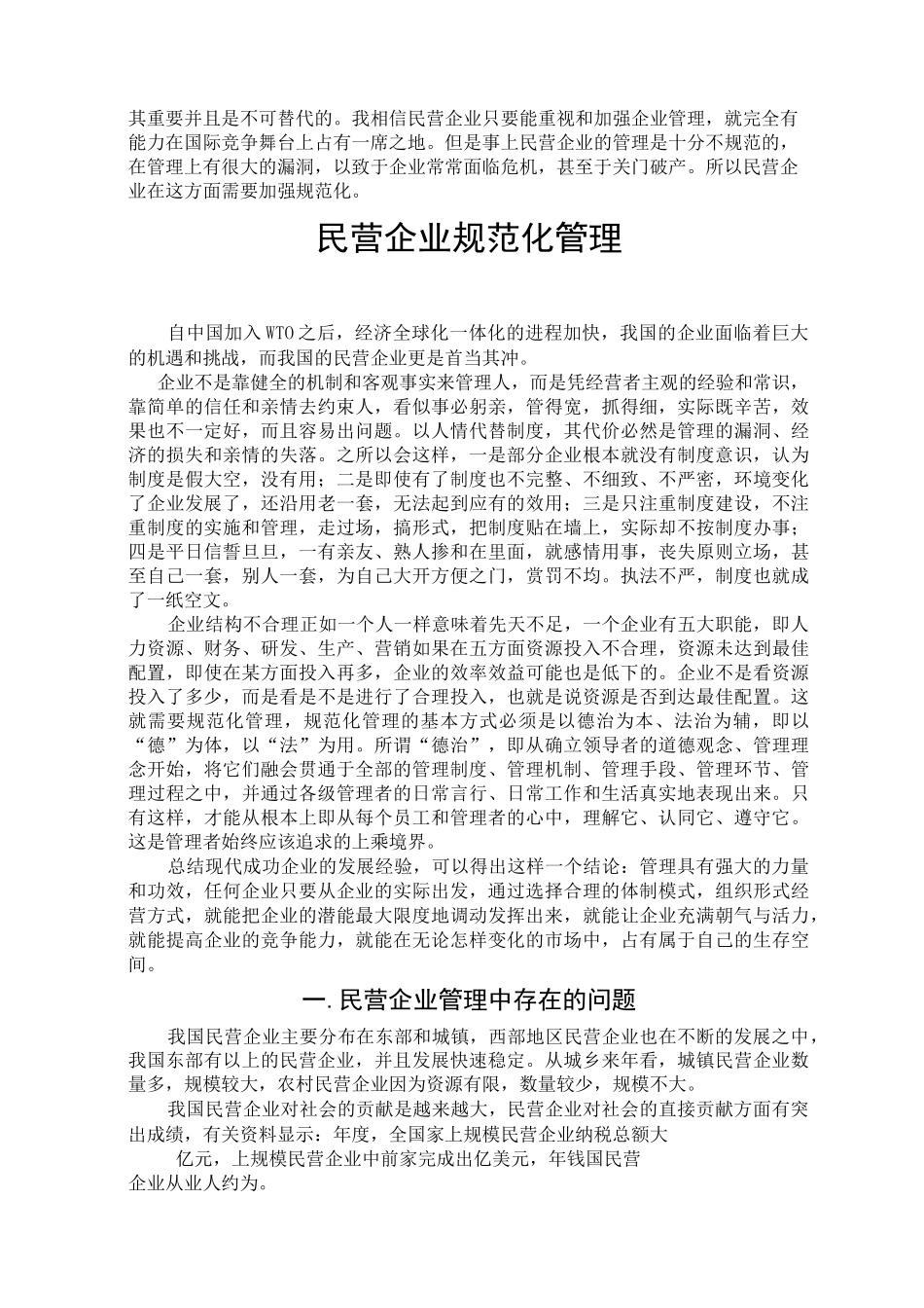 民营企业规范化管理_第2页