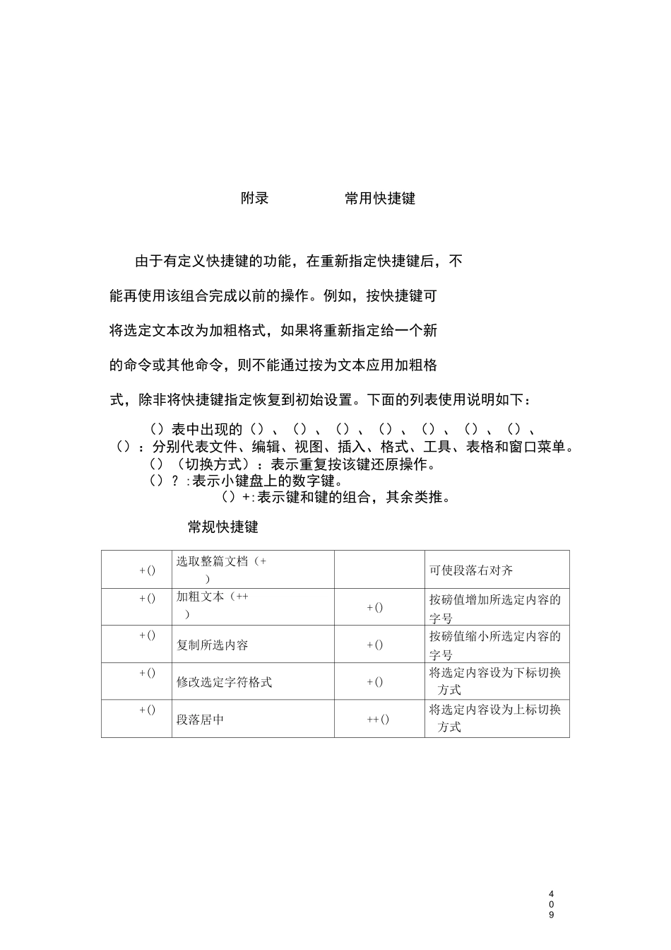 Word常用快捷键_第1页