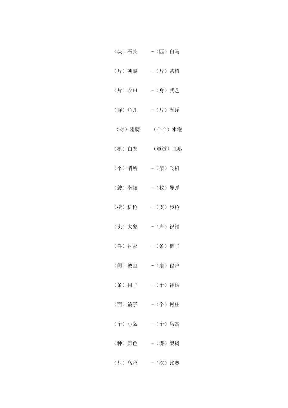 部编版二年级语文下册量词、近义词,反义词、多音字组词_第2页