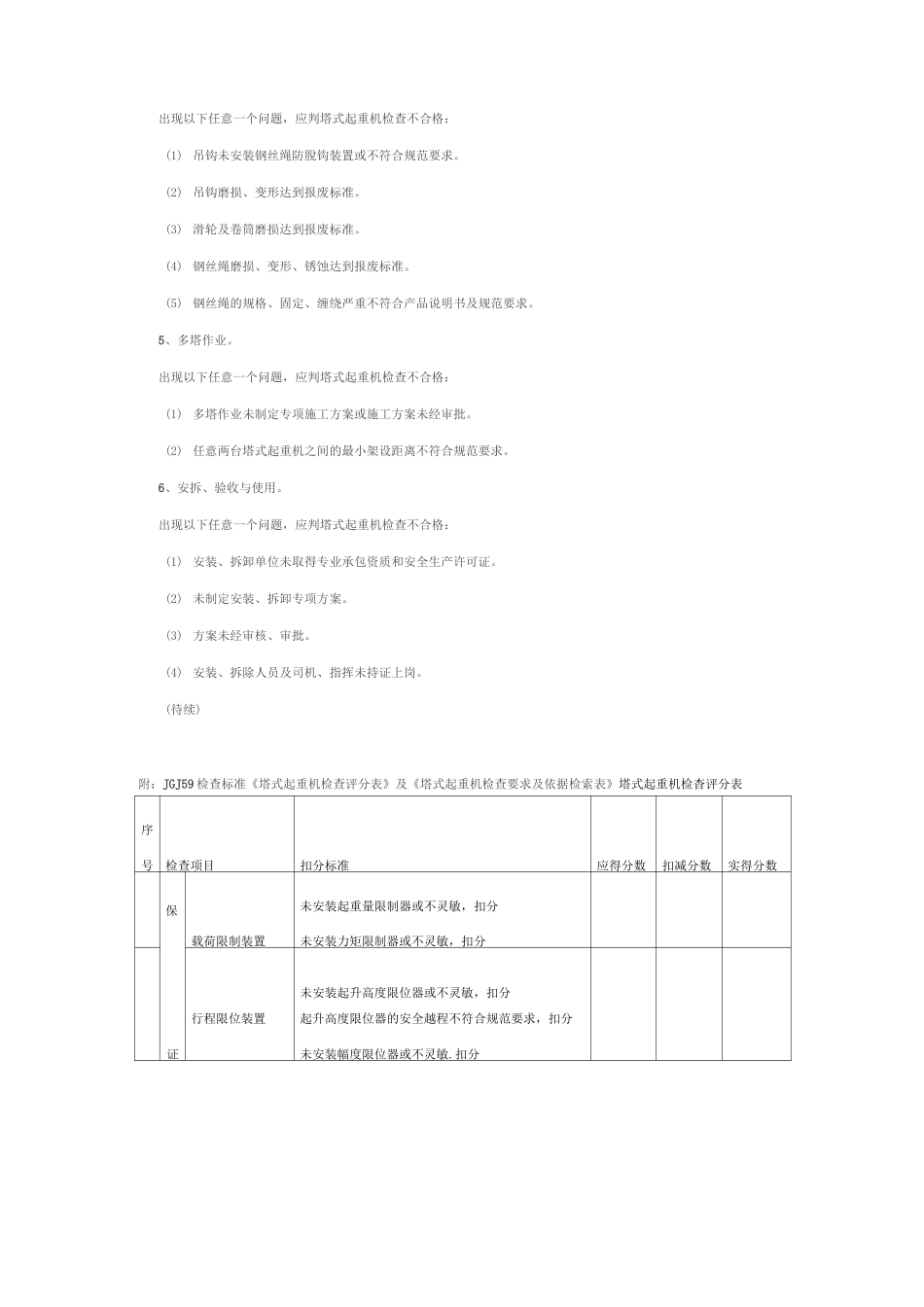 塔吊安全检查及依据_第2页