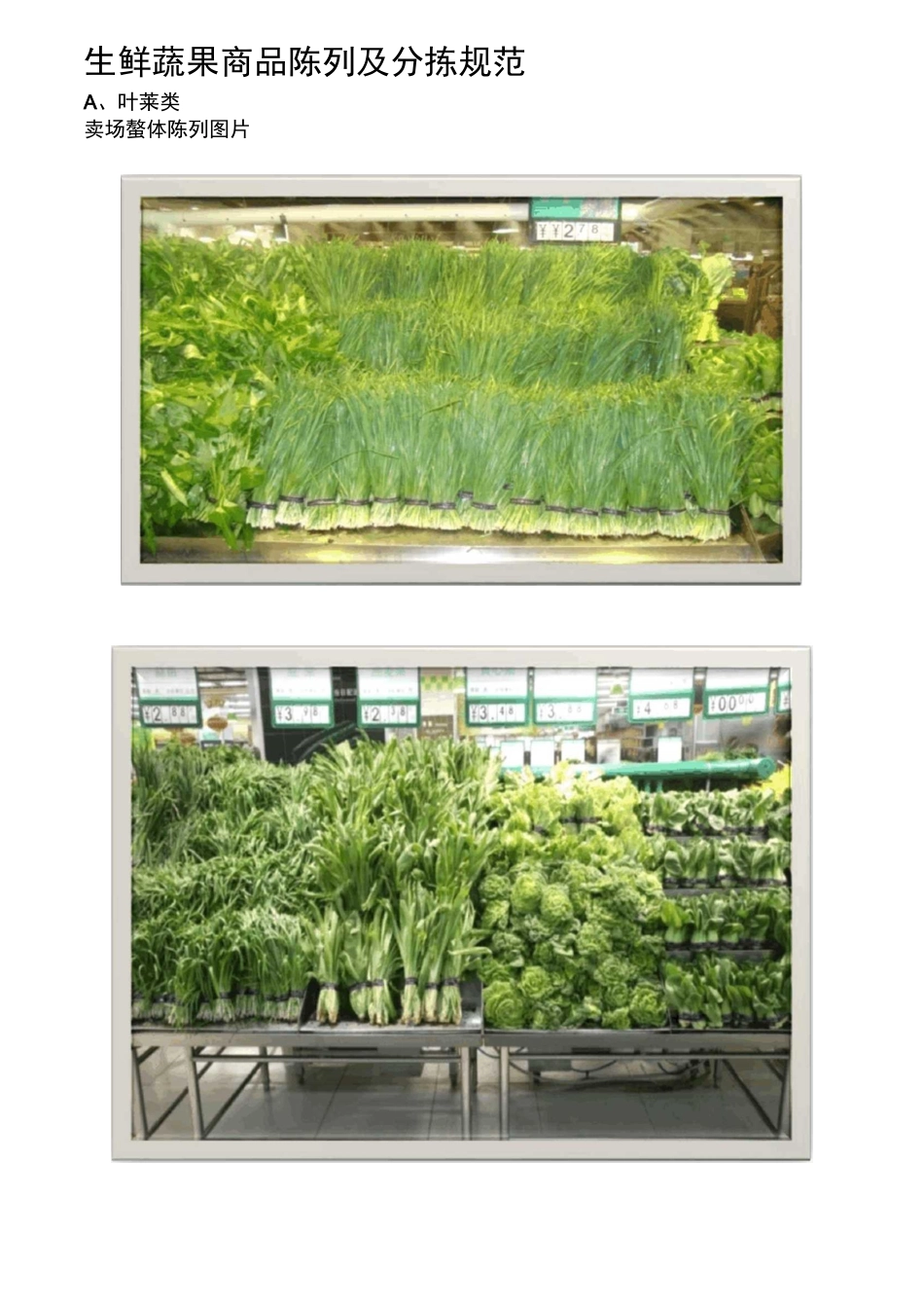 生鲜蔬果商品陈列及分拣标准_第1页