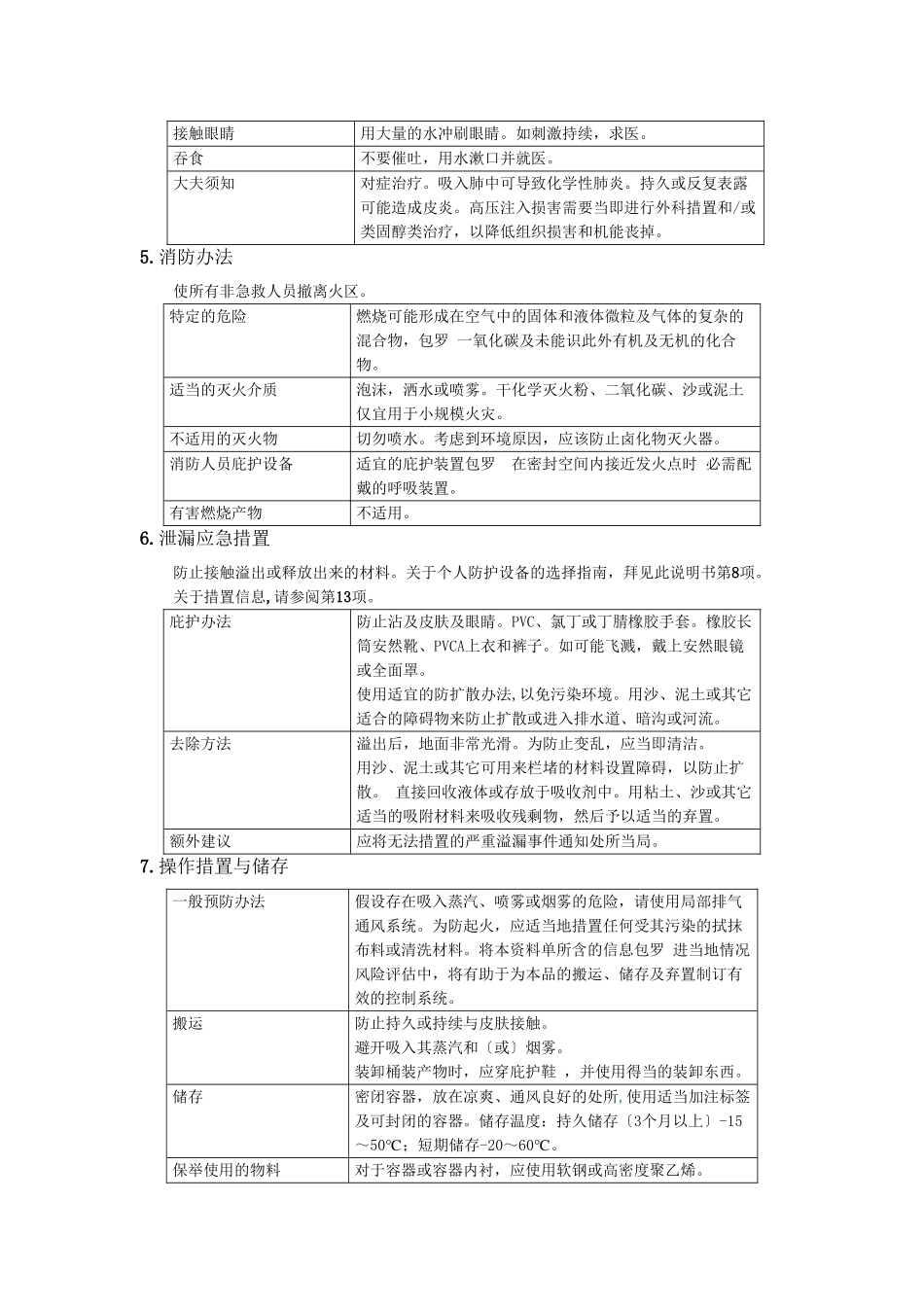 460#中负荷工业齿轮油安全技术说明书_第2页