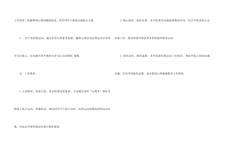 525大学生心理康健月运动规划_第3页