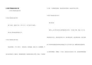 5岁孩子简短的自我介绍
