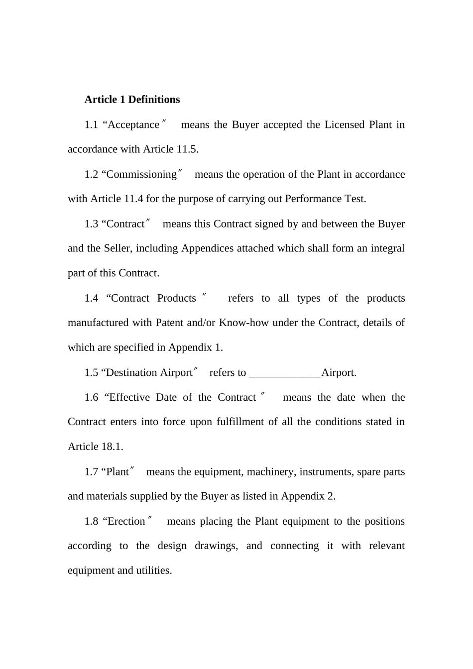 Contract技术引进合同英汉对照样本EC_第2页