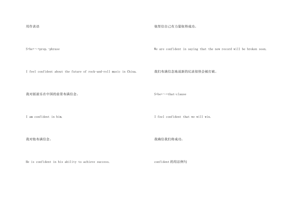 confident的详细用法总结大全_第2页