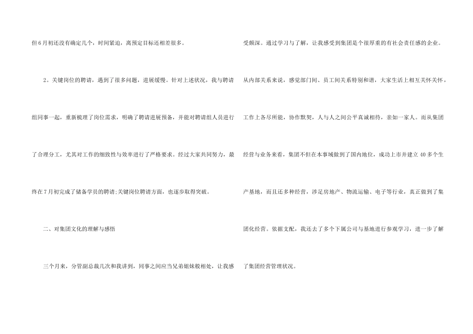 hr试用期个人工作总结5篇_第2页