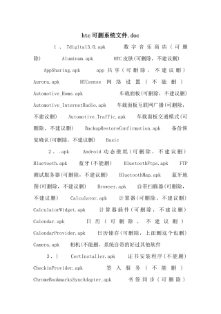 htc可删系统文件.doc
