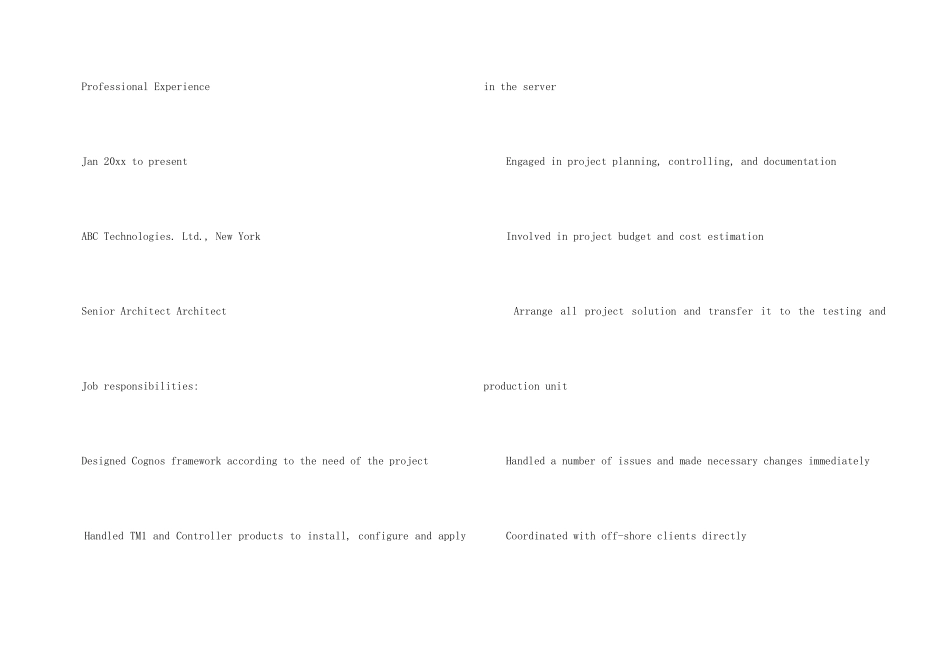 IT人员个人简历英文_第3页
