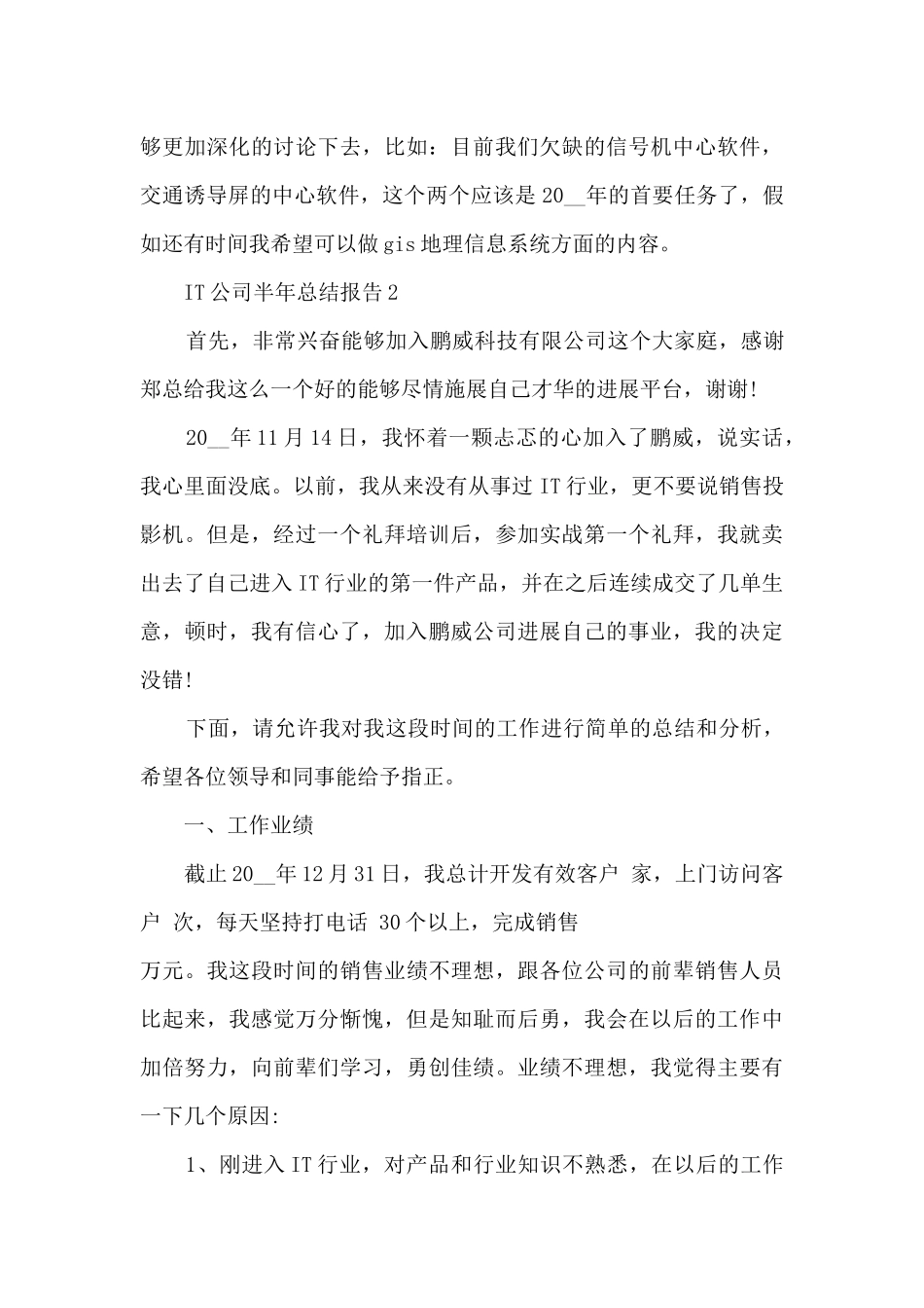 IT公司半年总结报告_第3页