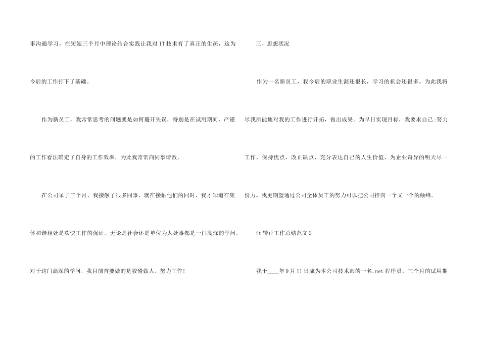 it转正工作总结5篇_第3页