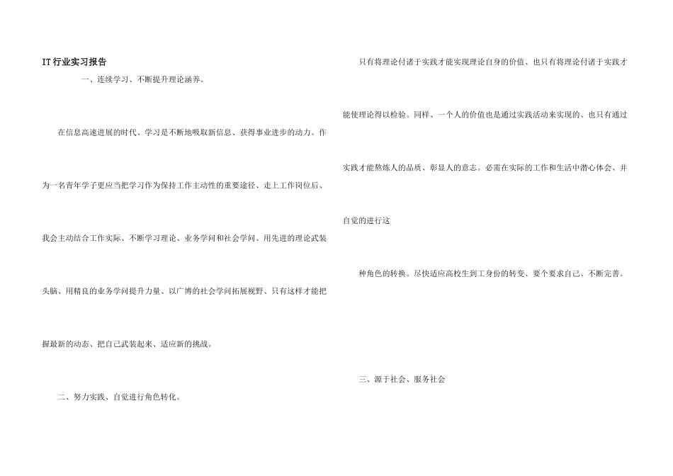 IT行业实习报告_第1页