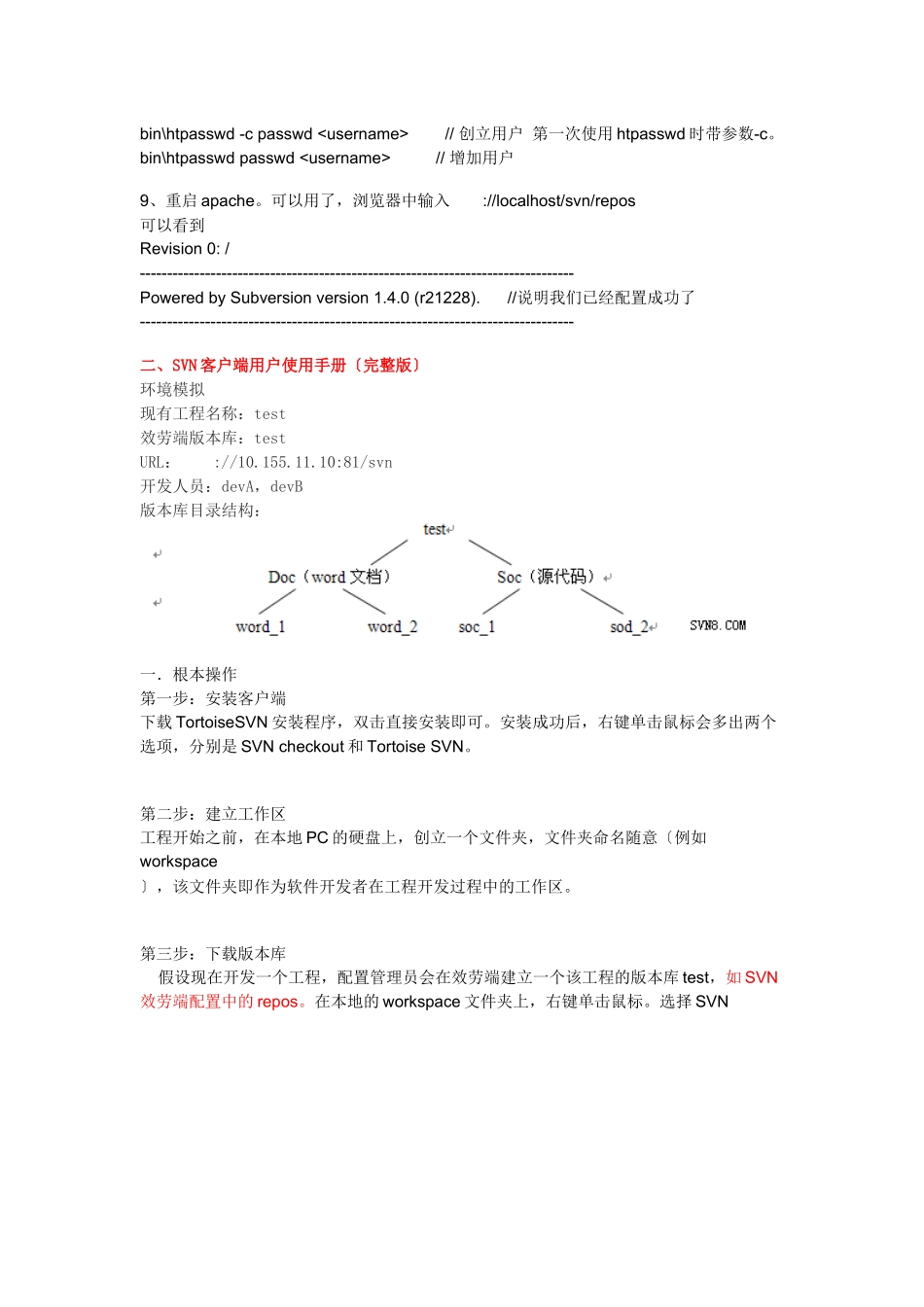 SVN服务端Subversion与客户端TortoiseSVN教程_第2页