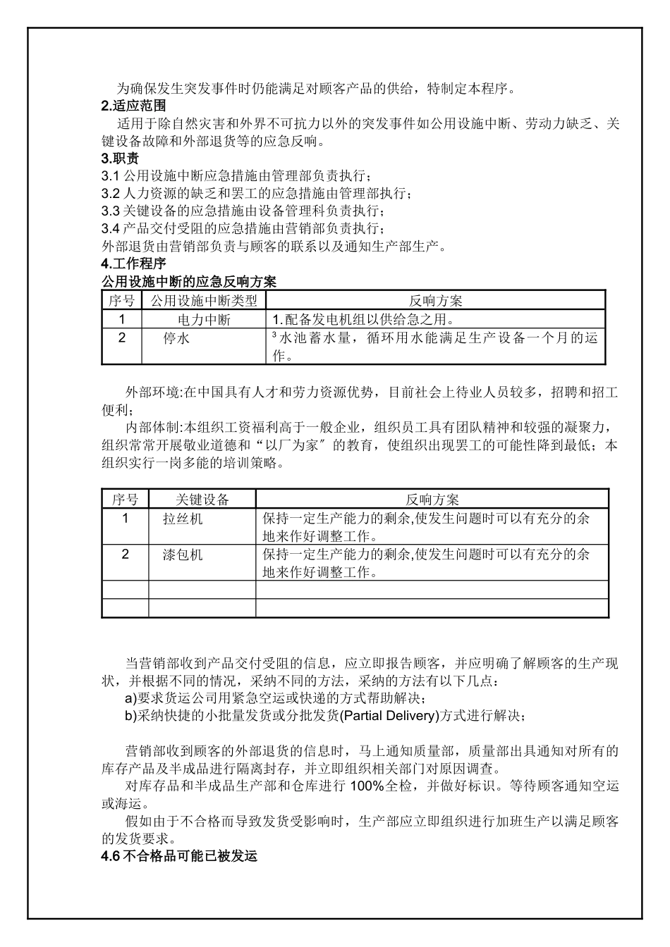 TS16949—应急计划控制程序_第2页