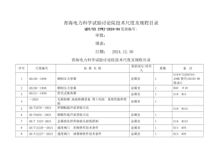 XXXX电研院有效技术标准及规程目录4