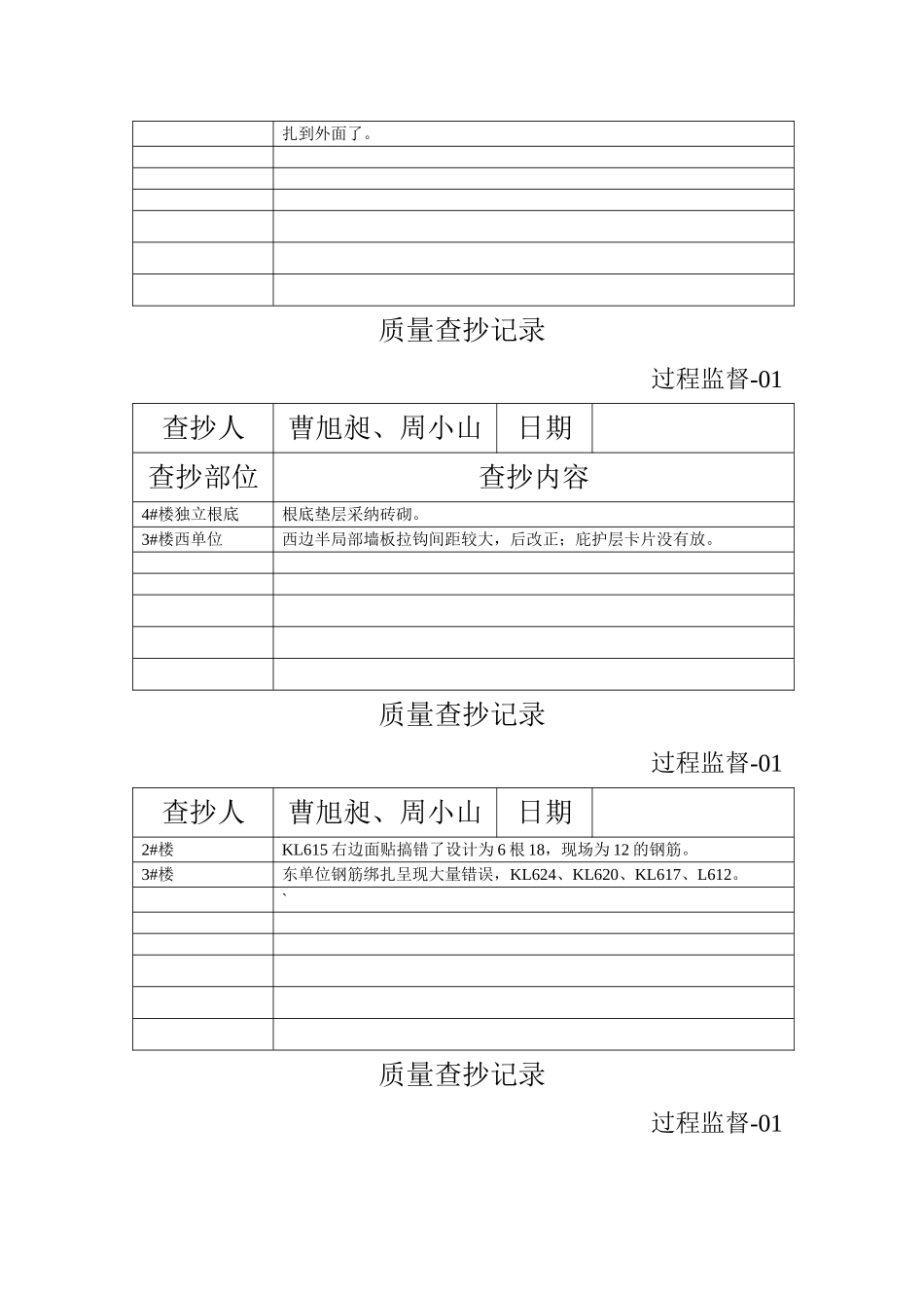 XXXX质量检查记录_第3页