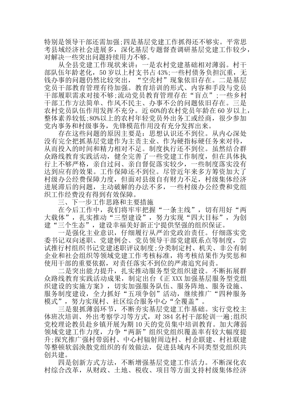 XXX书记述职报告_第2页