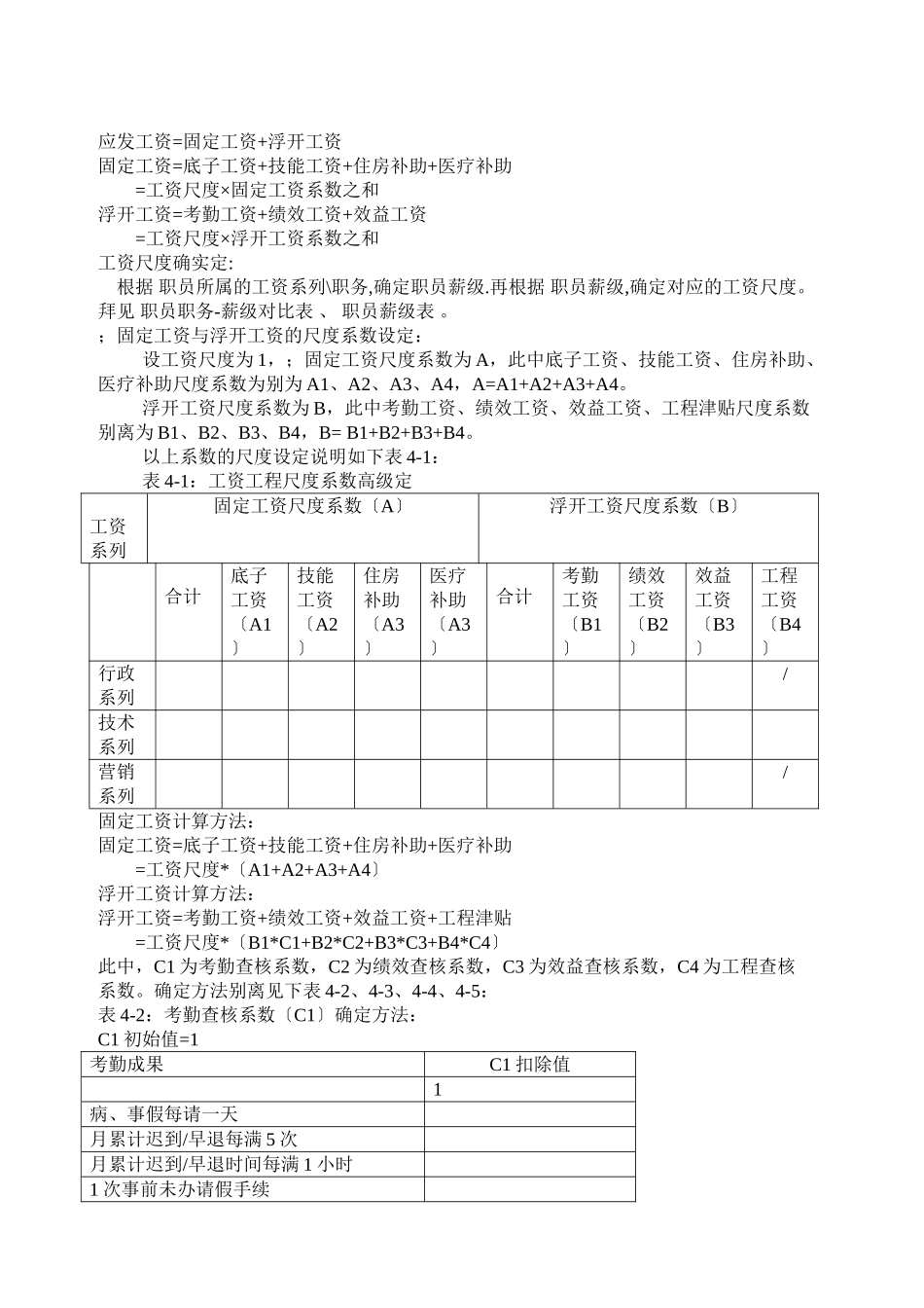 XXX手机电子企业的工资制度_第2页