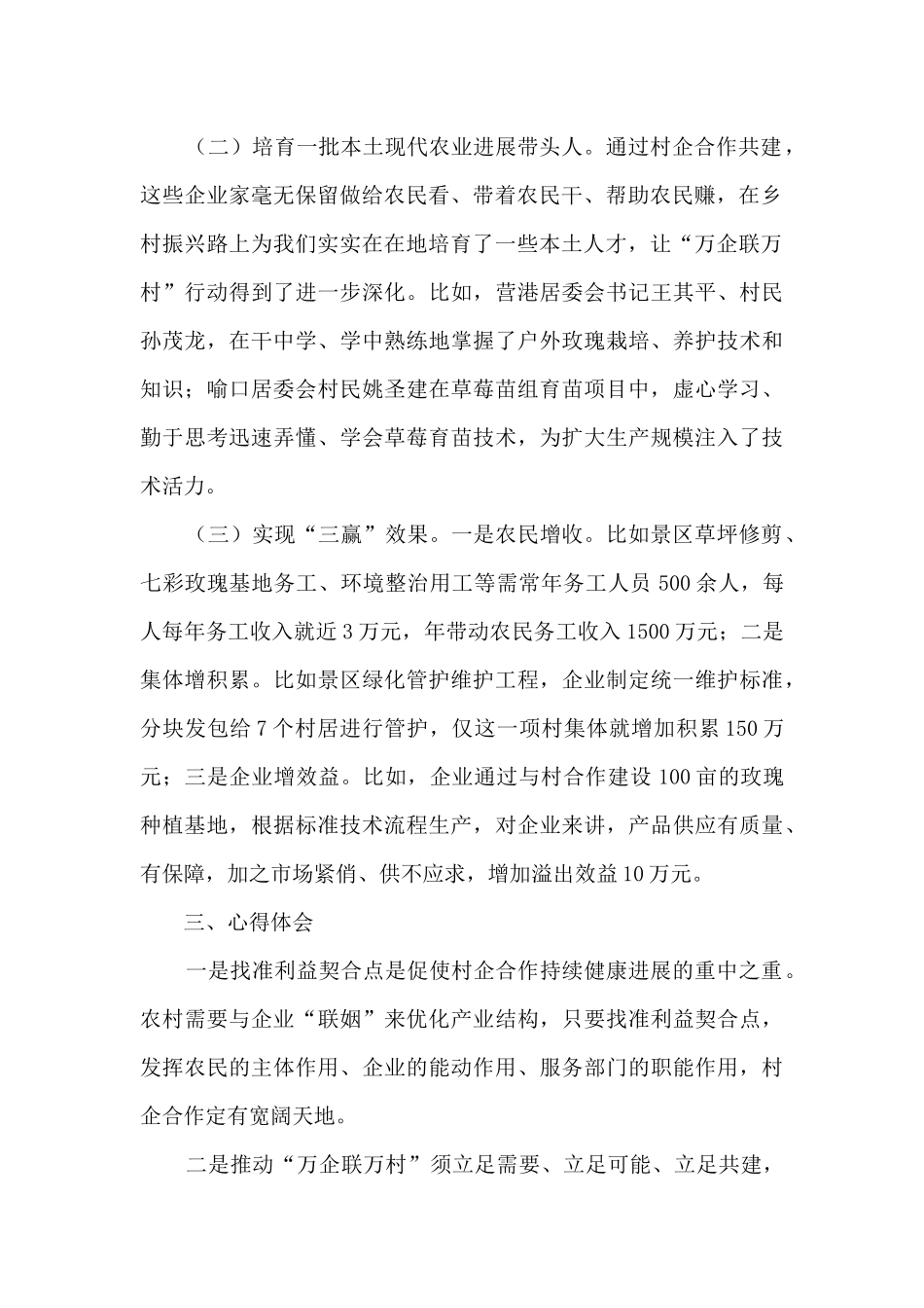 “万企联万村”行动总结_第2页