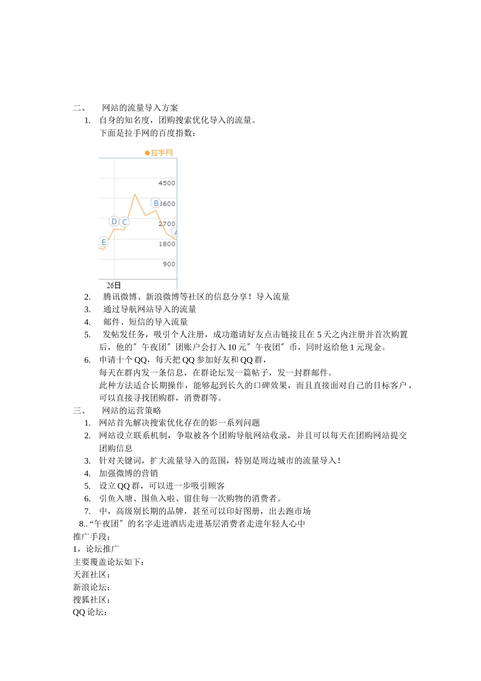 “午夜团”团购网推广计划书_第2页