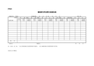 “管理服务”表证单书之二