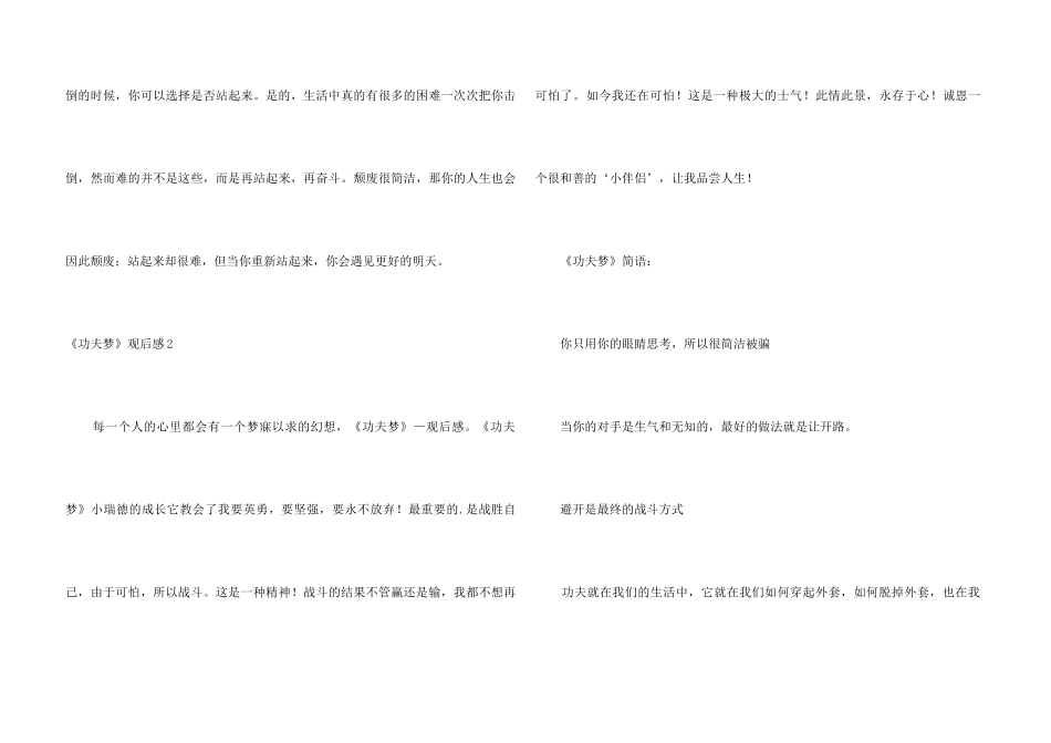 《功夫梦》观后感_第3页