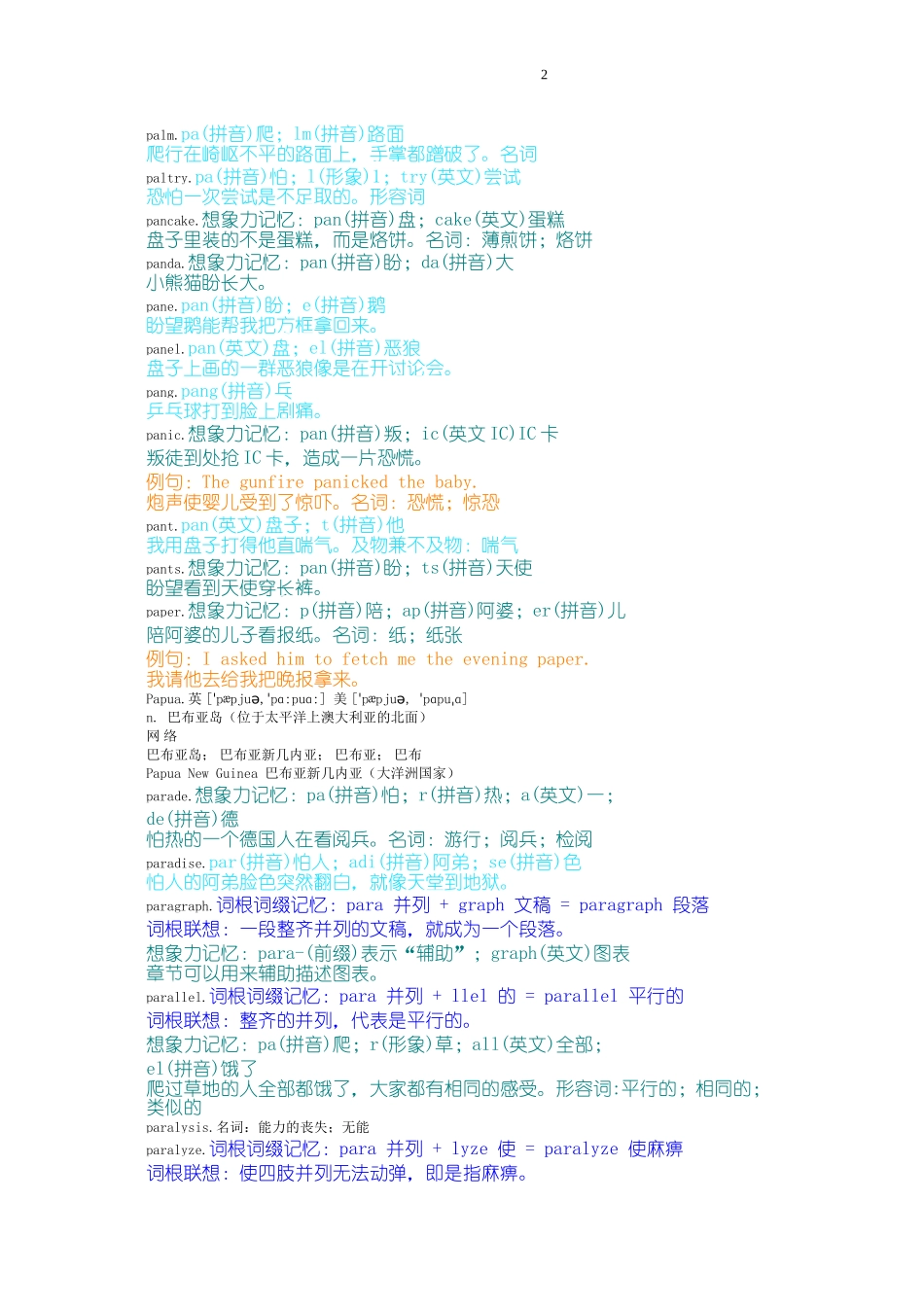 万词右脑光速图形图像记单词-最符合中国人习惯之方法-p_第2页