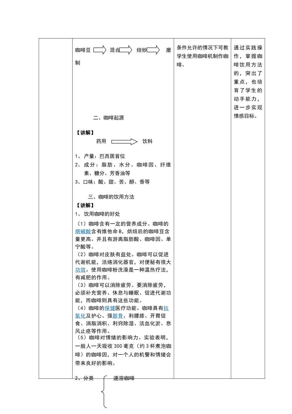 《咖啡》教学设计_第3页