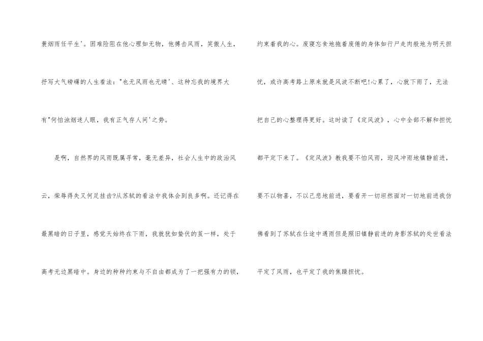 《定风波》读后感_第2页