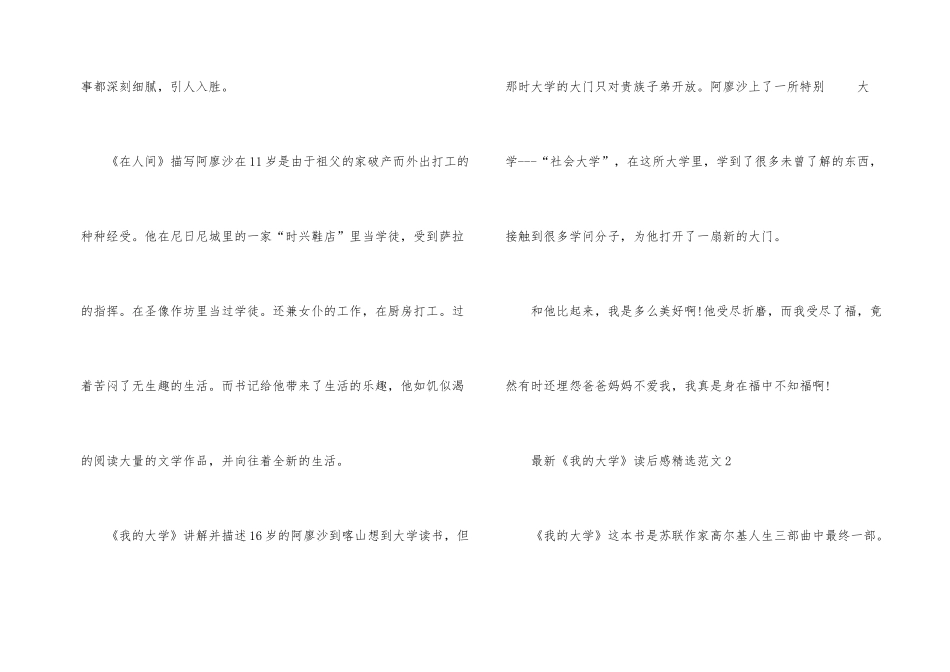 《我的大学》读后感_第2页