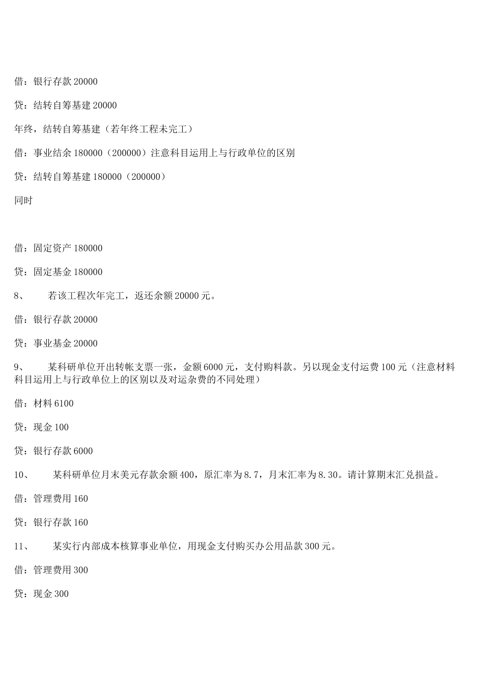 《政府与事业单位会计》分录_第2页