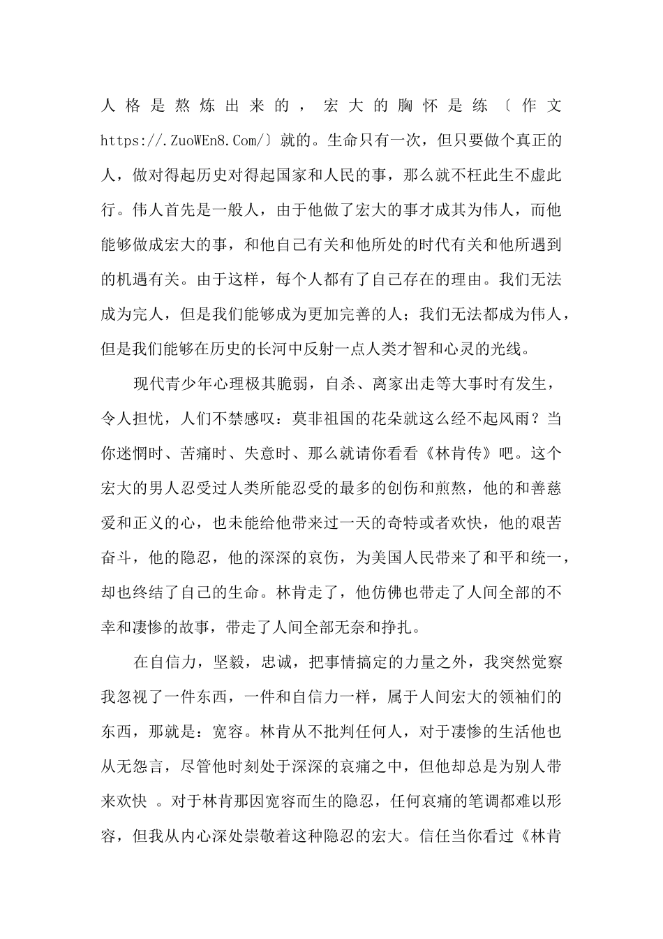 《林肯传》读后感_第2页
