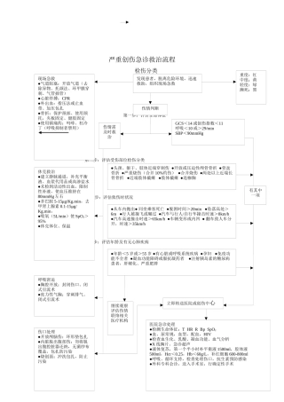严重创伤急诊救治流程