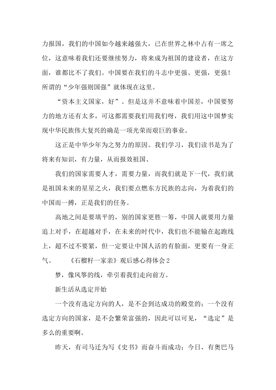 《石榴籽一家亲》观后感心得体会10篇_第2页