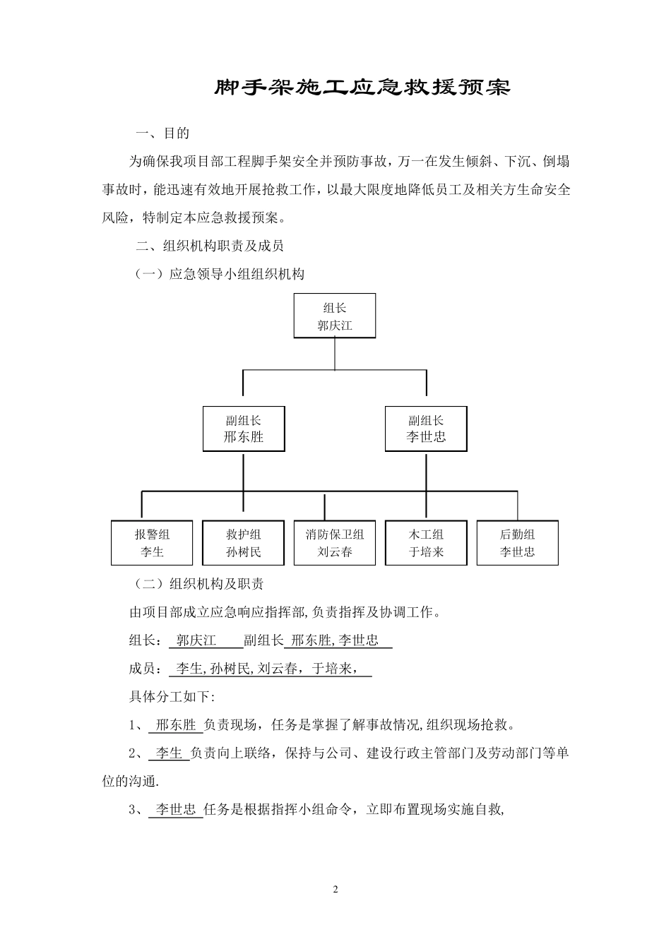 脚手架应急救援预案_第2页