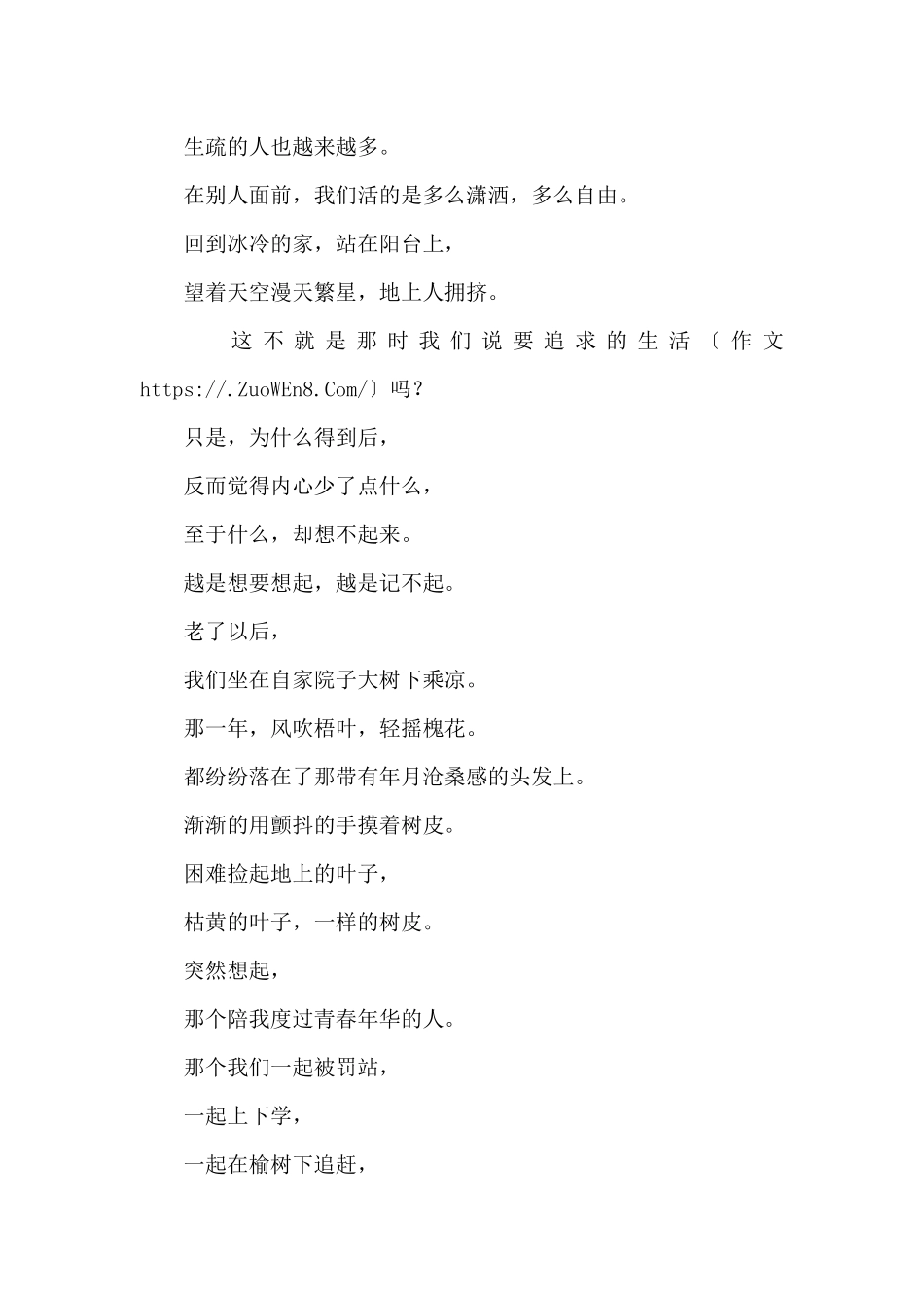 《致20年以后的你和我》诗歌_第2页