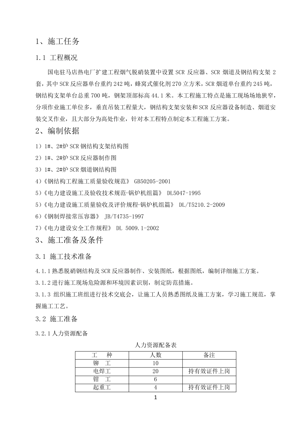 脱硝施工方案_第1页