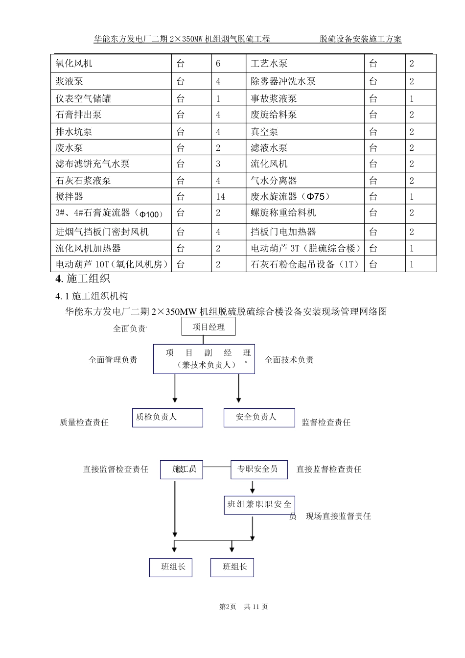 脱硫设备安装施工方案_第2页
