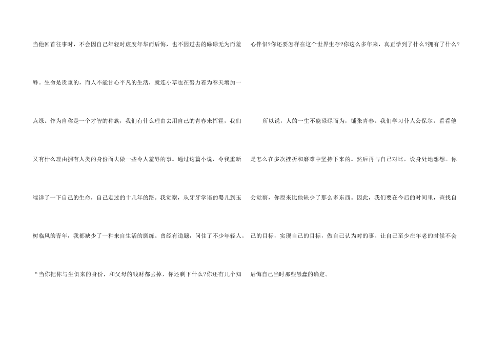 《钢铁是怎样炼成的》读书心得900字_第2页