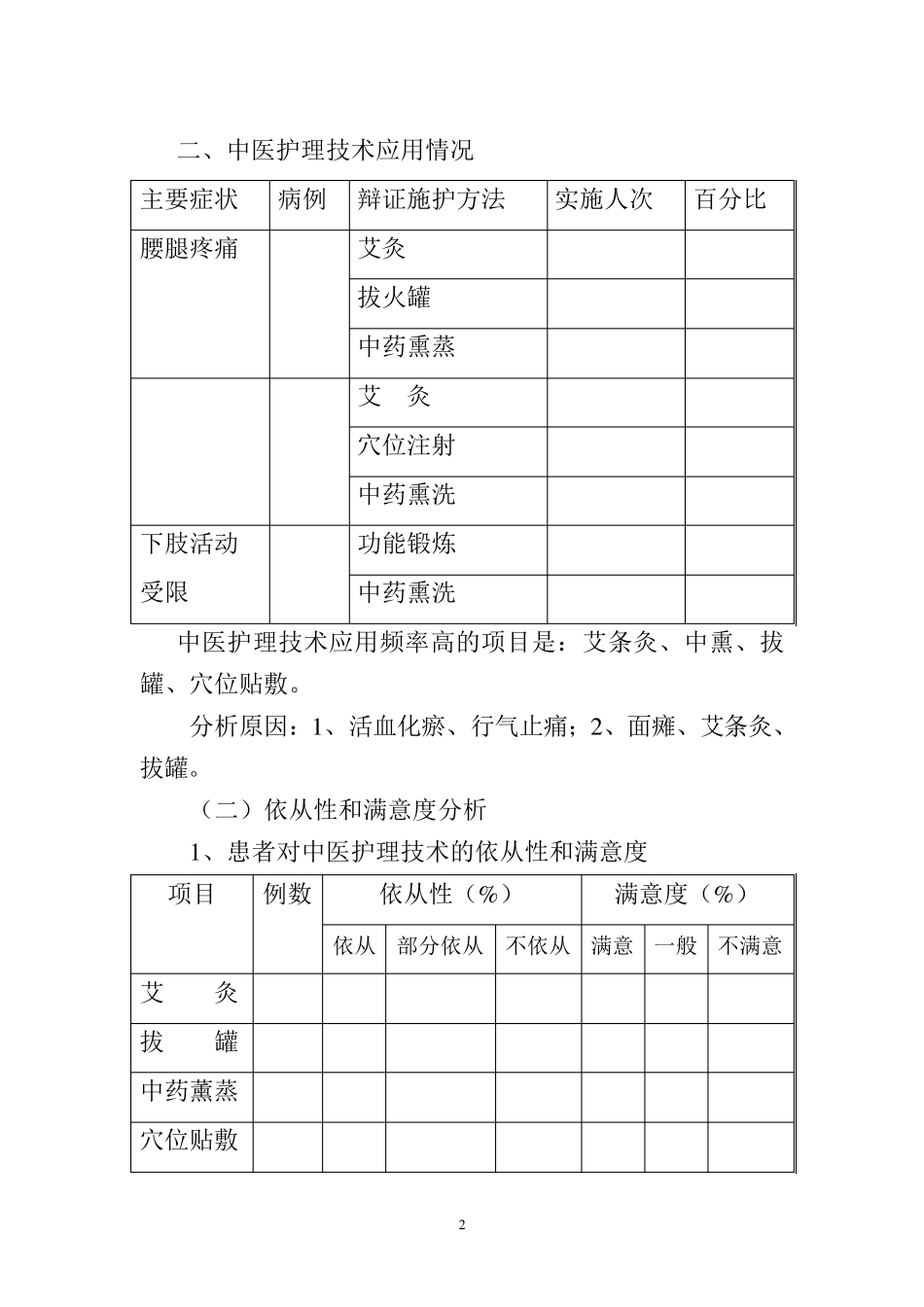 腰痹病中医护理方案护理效果分析报告_第2页